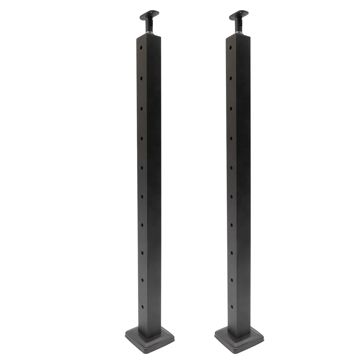 Stainless Steel Cable Railing Post Square Fence Post Level Two Sides Pre-Drilled for Wood Concrete Level Deck Cable Railing System 36''x2''x2''