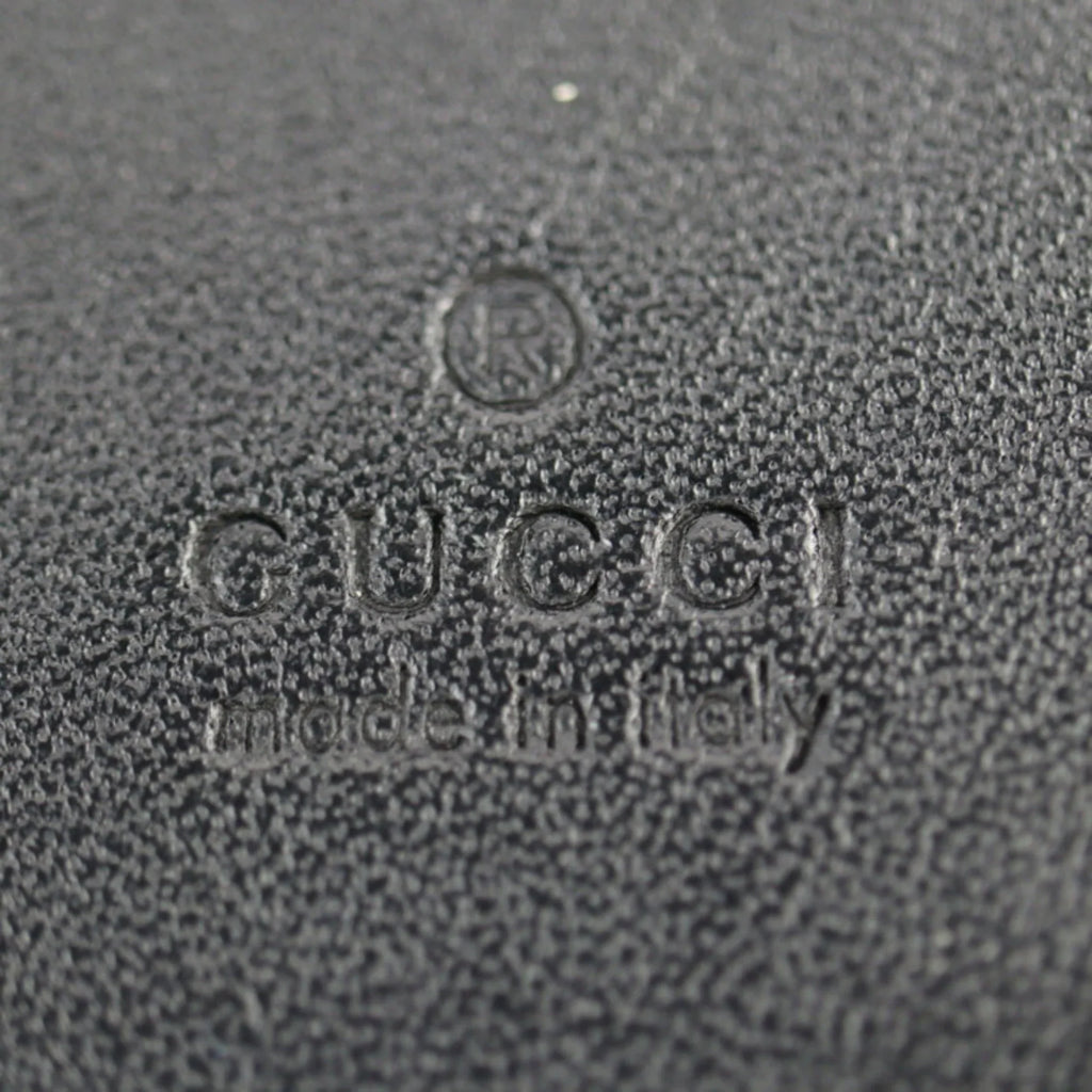 Pre-Owned GUCCI Gucci Compact Wallet Bifold 508757 GG Supreme Canvas Leather Beige Brown Gold Black BEE Bee (Good)