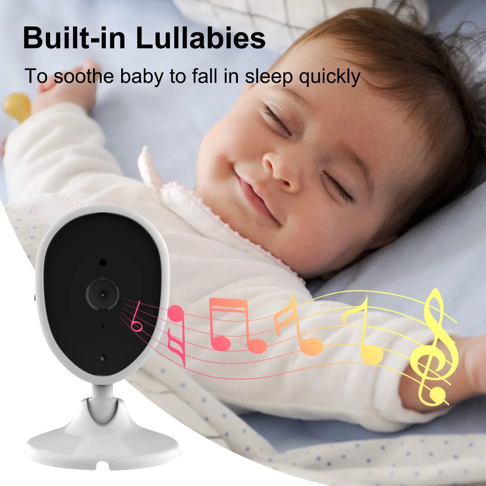 Arealer Wireless Monitor Video Monitor for Monitor with 2.8 Inch TFT LCD Display Room Detection IR Functions Built-in Lullabies
