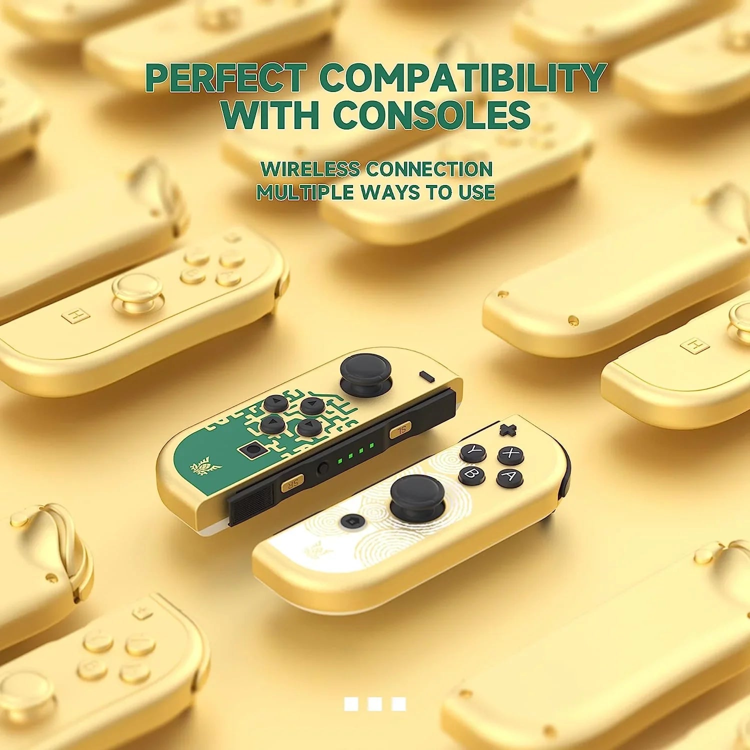 Joycons Controller for Nintendo Switch, Replacement for Wireless Left & Right Switch Controllers with Dual Vibration/Motion Display