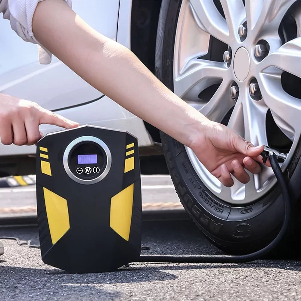 Shinysix Digital Tire Inflator Air Pump 12V DC Portable Compressor Pump for Car, Ballon, and Other Inflatables