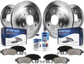 Detroit Axle - Brake Kit for 12-20 Ford F-150 Replacement 2012 2013 2014 2015 2016 2017 2018 2019 2020 Ceramic Brakes Pads 13.78" Front and 13.70" Rear Brake Rotors 6 Lugs