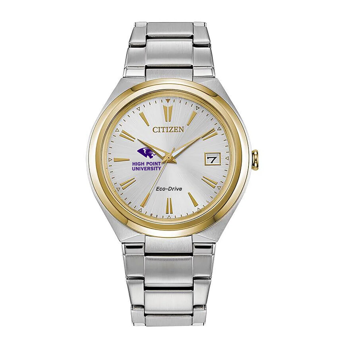 Women's Silver/Gold High Point Panthers Eco-Drive Two-Tone Watch