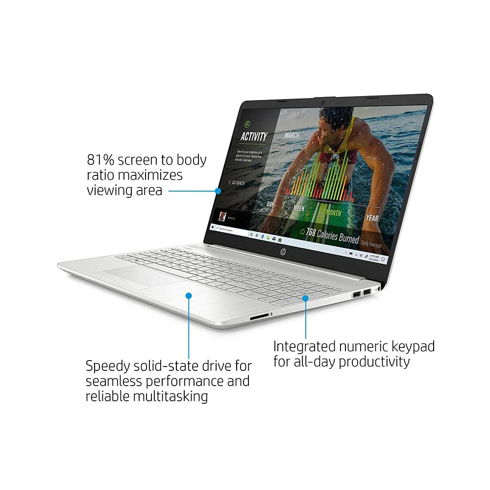 2021 15.6" FHD Mobile pc Computer, 11th Gen Core i5-1135G7(Beats i7-1065g7), 32GB DDR4 RAM, 2TB PCIe SSD, Iris Xe Graphics, HD Webcam, Stereo Speakers, Windows 10, Silver, 32GB USB Card