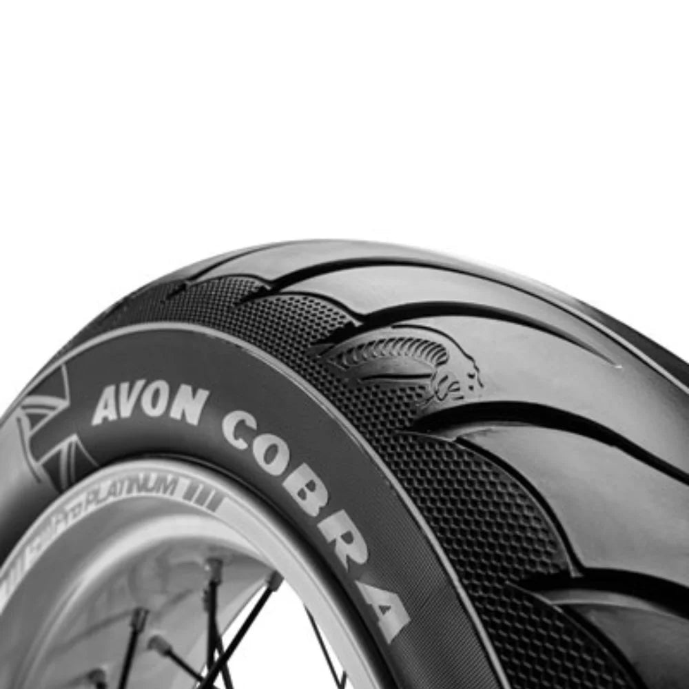 Avon Cobra Chrome AV91 Front Motorcycle Tire MT90B-16 (74H) Black Wall for Triumph Speedmaster 1200 2018-2019