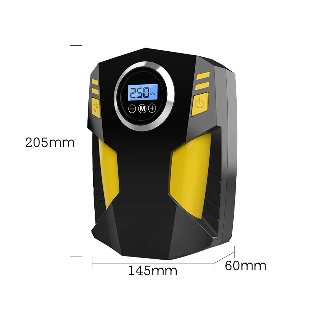 Shinysix Digital Tire Inflator Air Pump 12V DC Portable Compressor Pump for Car, Ballon, and Other Inflatables