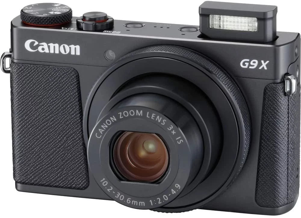 Powershot G9 X Mark II Point & Shoot Digital Camera Bundle w/Tripod Hand Grip, 64GB SD Memory, Case and More (Black)