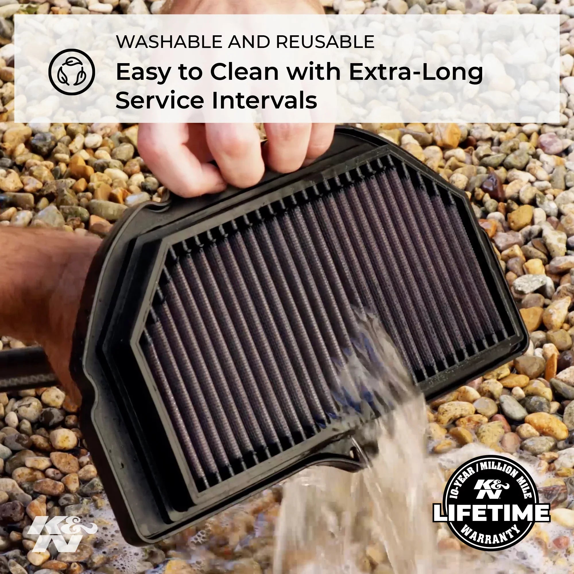 K&N Engine Air Filter: High Efficiency Premium, Powersport Air Filter: 2010-2019 CAN-AM (Ryker, 600 ACE, 900 ACE, Rally Edition, Spyder, RS SM5, RS-S SE5, RS-S SM5, and other select models) CM-9910
