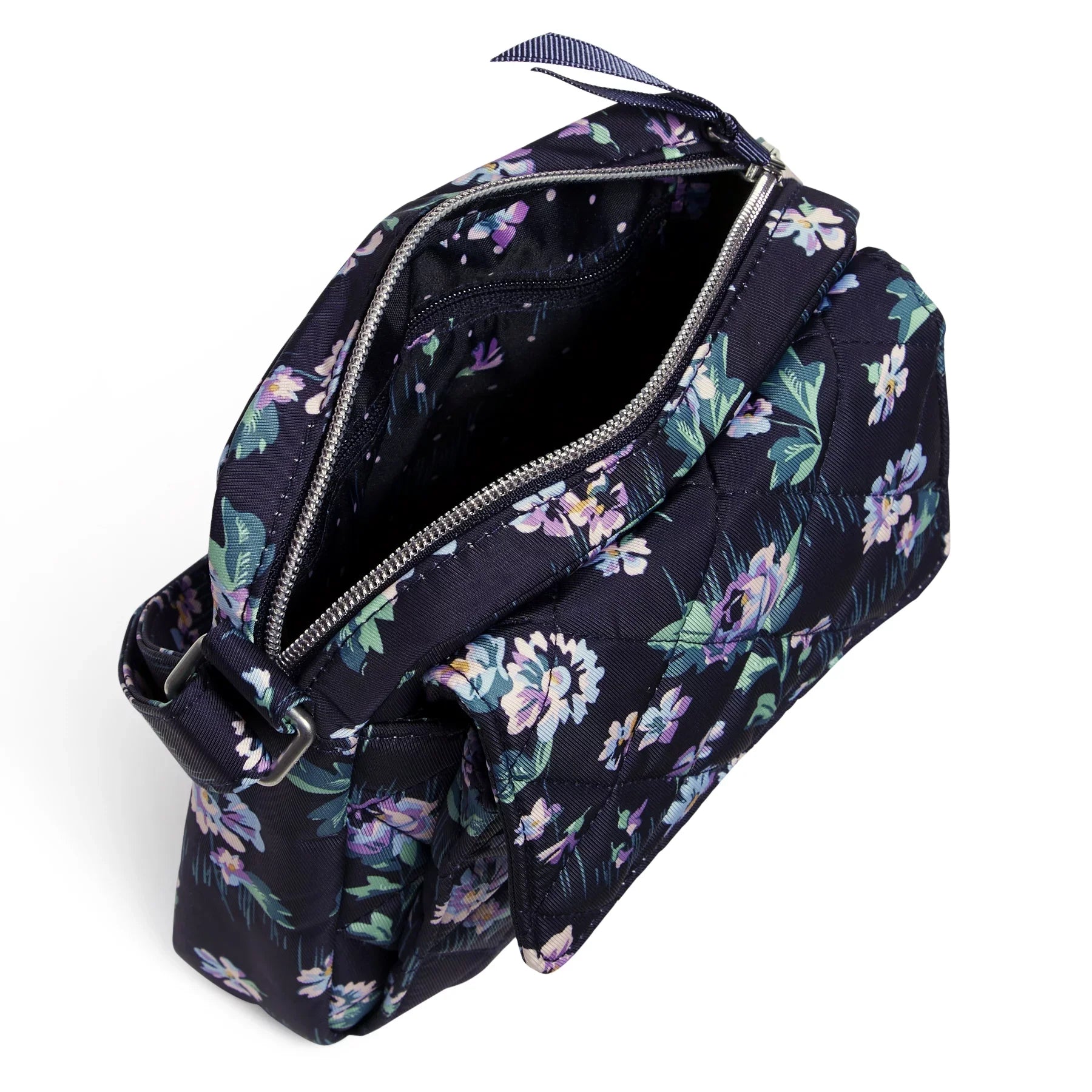 Vera Bradley Women's Efficiency Twill Small Crossbody Bag Navy Garden