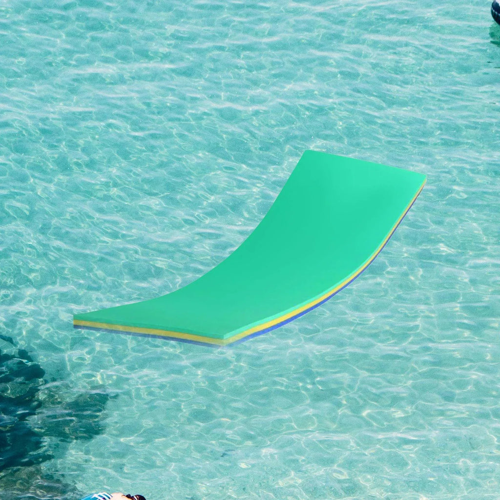 GARENDE Fluid Mat 3 Layer Raft for Pool Relaxing Tear Resistant Floats Yellow