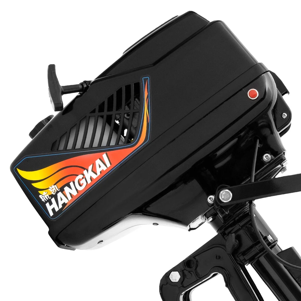 HANGKAI 2 Stroke 3.6 Outboard Motor Fishing Boat Engine Fluid Cooling CDI Outboard Boat Motor 90cm/35.4in