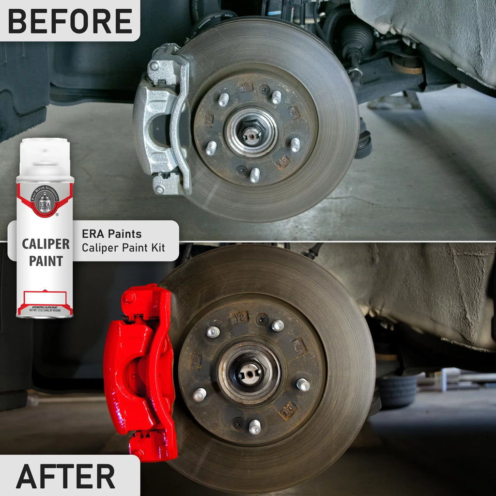 ERA Paints Green Brake Caliper Paint Kit With Omni-Curing Catalyst - 2K Aerosol High Gloss Chemical Resistant and Extremely Long-lasting Against Color Fade and Brake Fluid