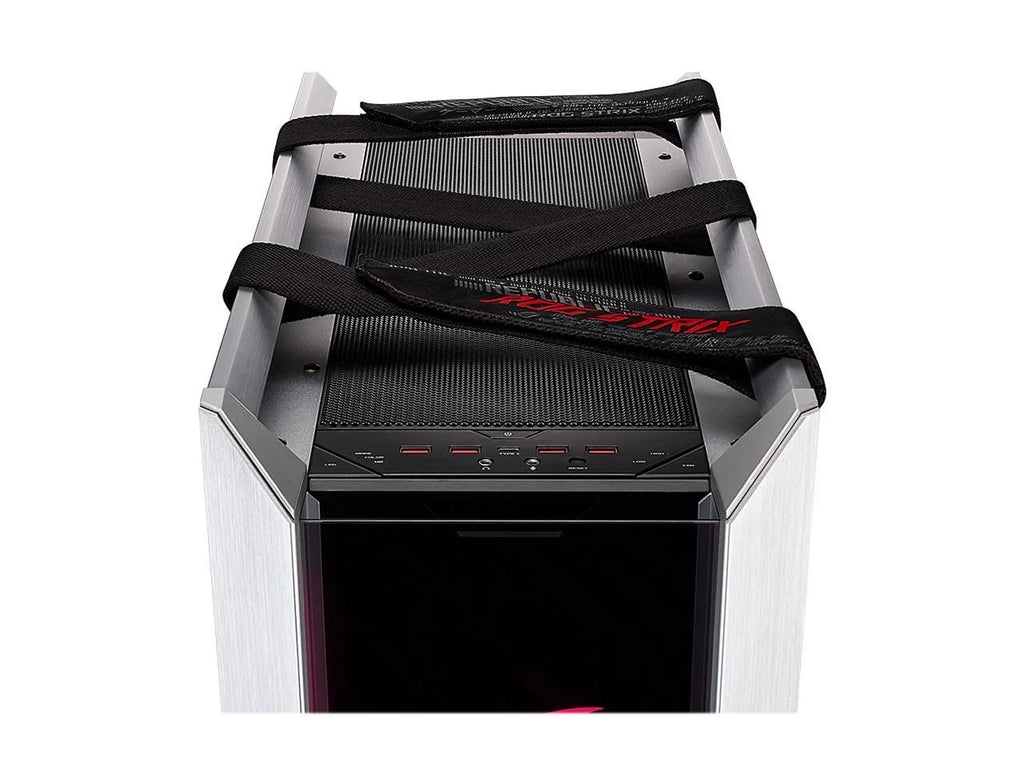 ROG Strix Helios GX601 White Edition RGB Mid-Tower Computer Case for ATX/ EATX Motherboards with Tempered Glass, Aluminum Frame, GPU Braces, 420mm Radiator Support and Aura Sync