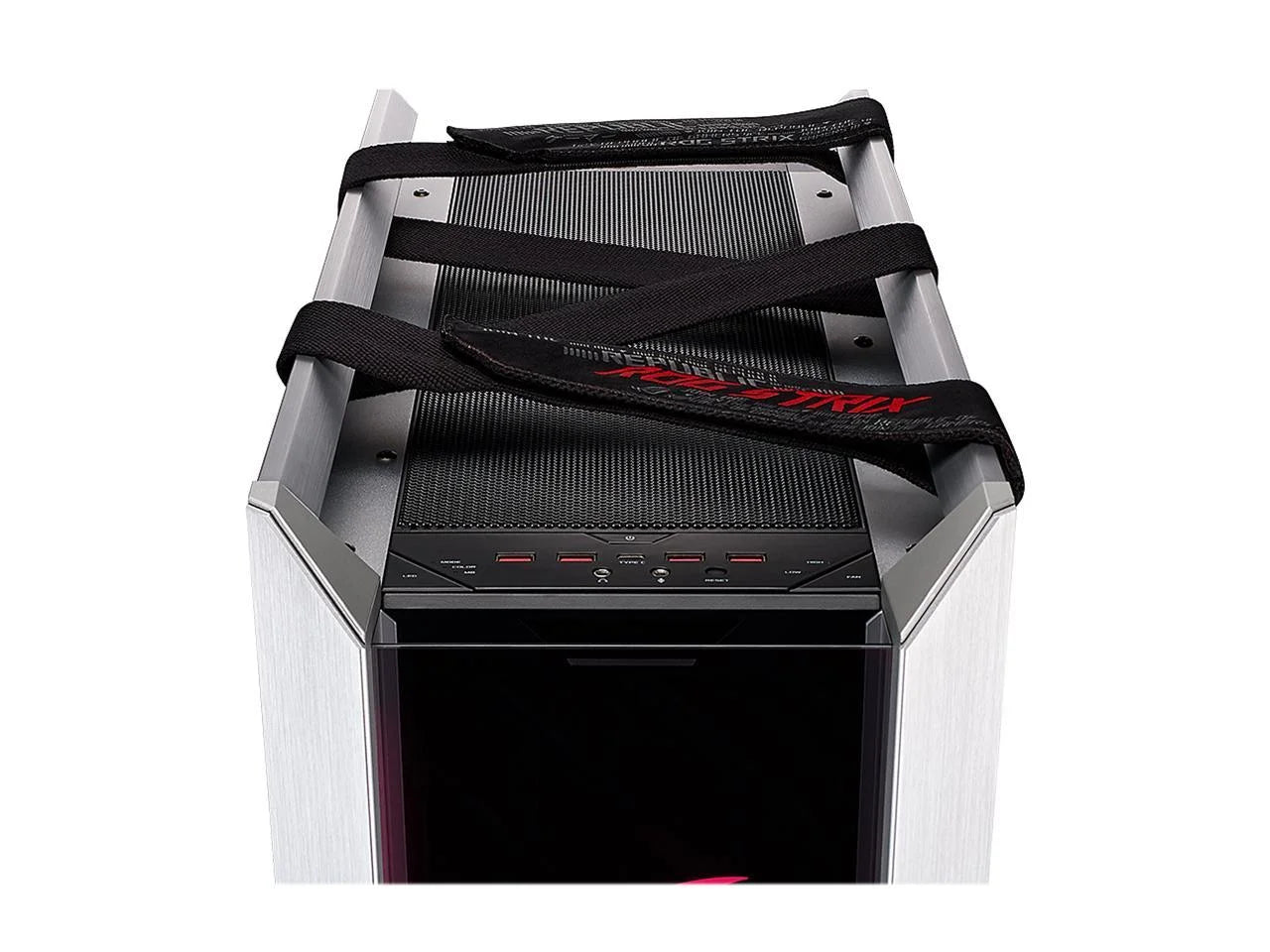 ROG Strix Helios GX601 White Edition RGB Mid-Tower Computer Case for ATX/ EATX Motherboards with Tempered Glass, Aluminum Frame, GPU Braces, 420mm Radiator Support and Aura Sync