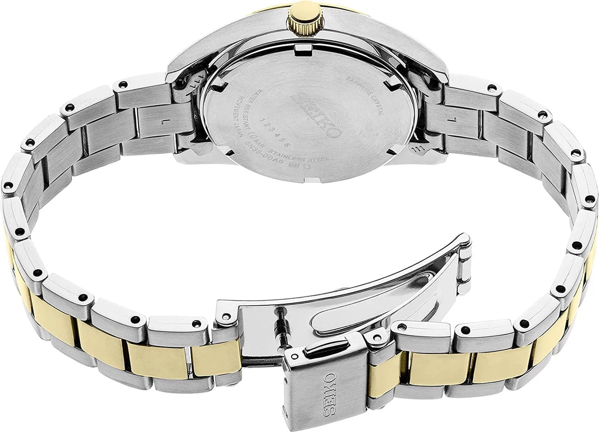 Seiko Neo Classic Quartz Gold Dial Two-tone Ladies Watch SUR354P1