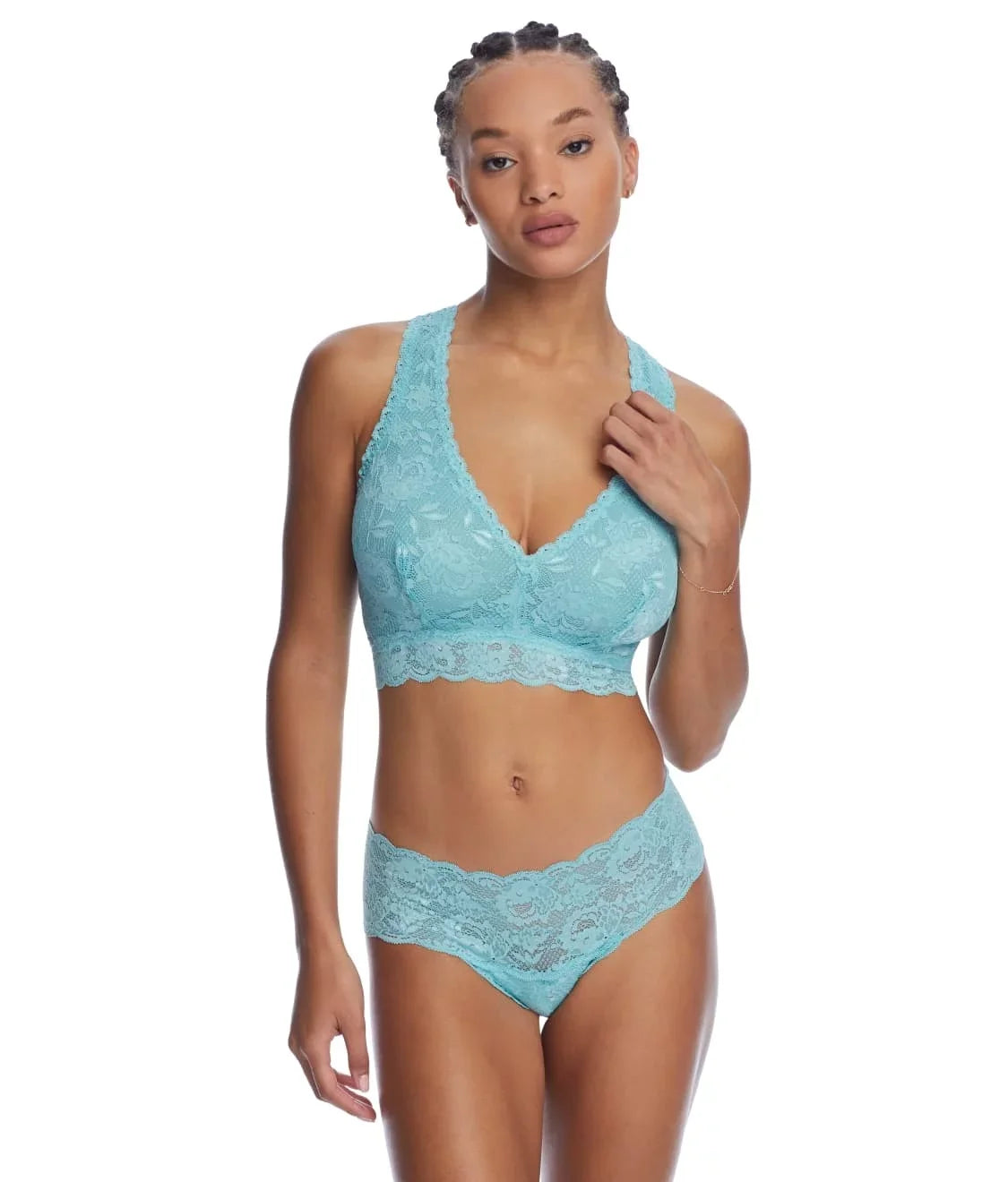 COSABELLA Blue Capri Never Say Never Curvy Racerback Bra, US Large, NWOT