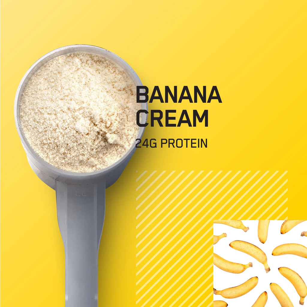 Optimum Nutrition, Gold Standard 100% Whey Protein Powder, Banana Cream, 2 lb, 29 Servings