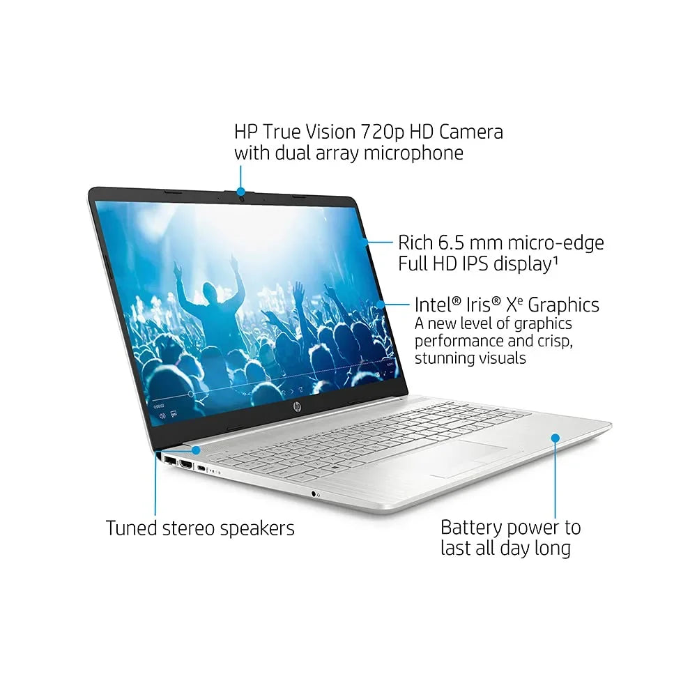2021 15.6" FHD Mobile pc Computer, 11th Gen Core i5-1135G7(Beats i7-1065g7), 32GB DDR4 RAM, 2TB PCIe SSD, Iris Xe Graphics, HD Webcam, Stereo Speakers, Windows 10, Silver, 32GB USB Card