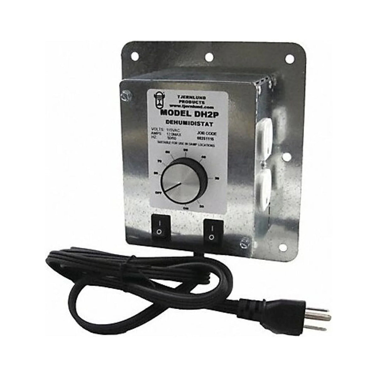 Tjernlund Products Dehumidistat,10 A,Silver,115 V DH2P