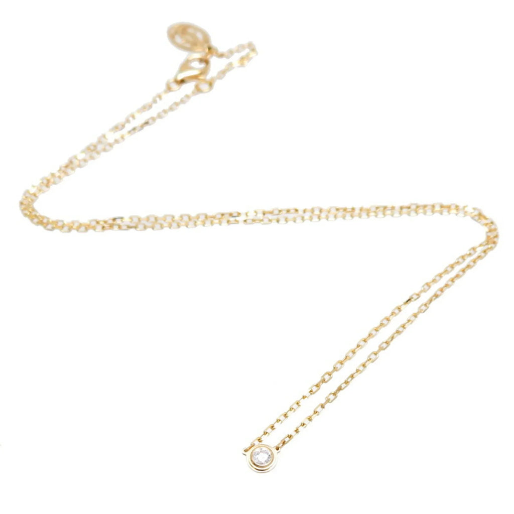 Pre-Owned Cartier 0.09ct Diamond Amour SM Ladies Necklace B7215800 750 Yellow Gold (Good)