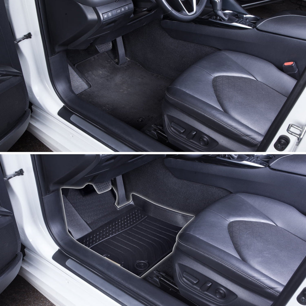 Black Floor Mats Liners Replacement for Genesis GV70 2022 2023 Heavy Duty All Weather Protection Front Rear Car Carpet Custom Fit Sturdy Odorless