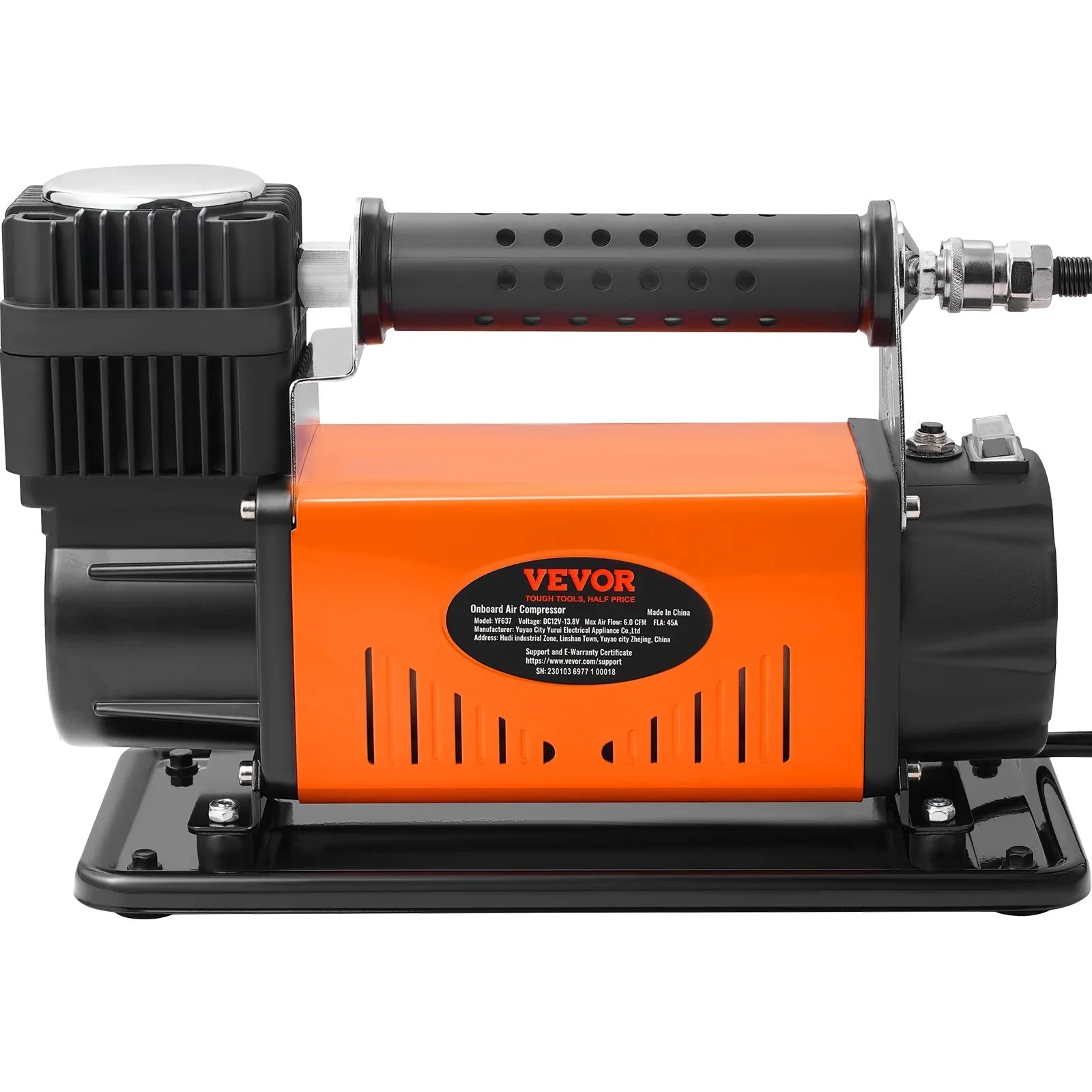 VEVOR On-Board 12V Air Compressor, High Capability Universal, 150PSI 6CFM