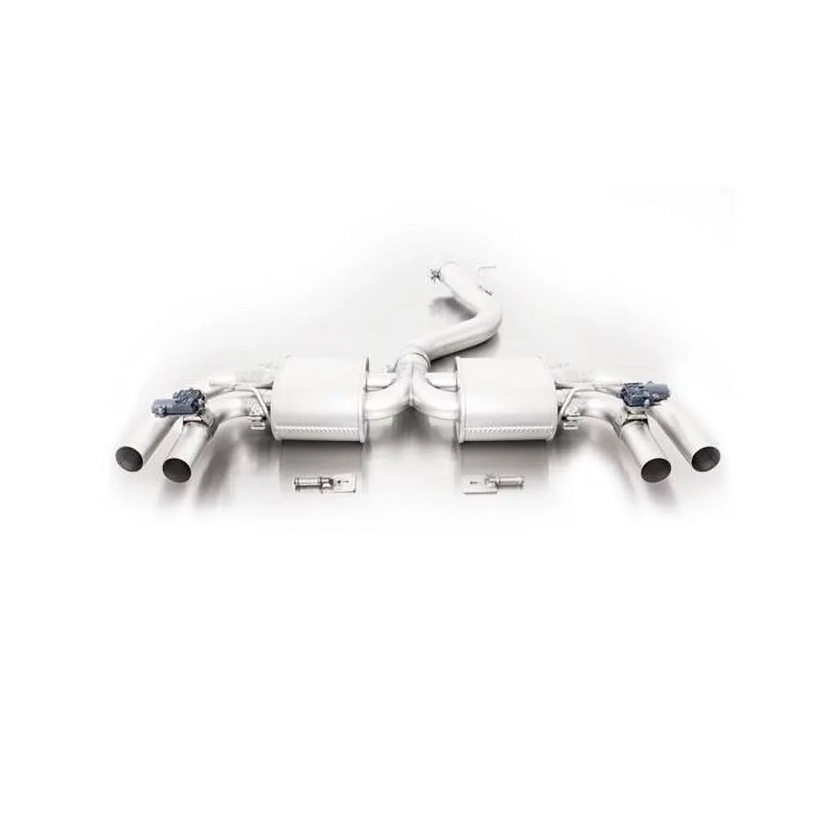 Axle Back Exhaust with Chrome Tail Channel Set for 2017 Audi RS3 Sportback Quattro 2.5L Turbo