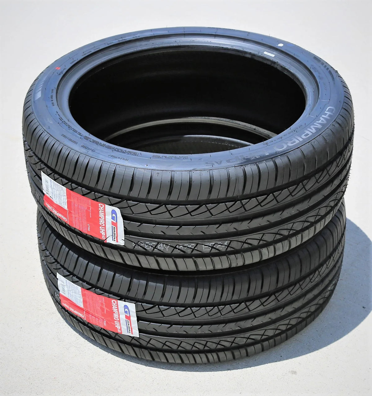 Set of 4 (FOUR) GT Radial Champiro UHP A/S 255/40R19 ZR 100Y XL AS High Capability Tires Fits: 2014 Ford Mustang GT, 2015-23 Ford Mustang EcoBoost Premium