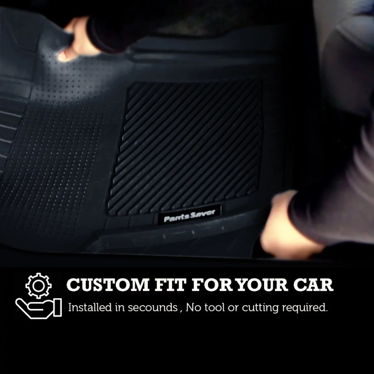 PantsSaver Floor Mats Custom Fit Car Mats for Genesis G70 2018-2023 All Weather Protection (Beige)