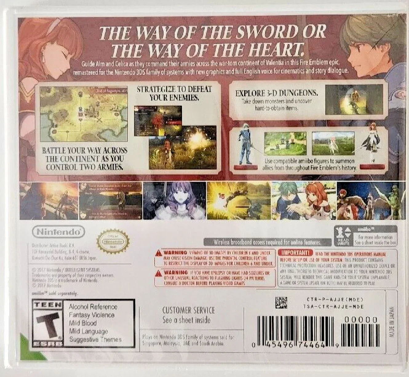 Brand New Game (2017 Tactical RPG) Fire Emblem Echoes: Shadows of Valentia 3DS