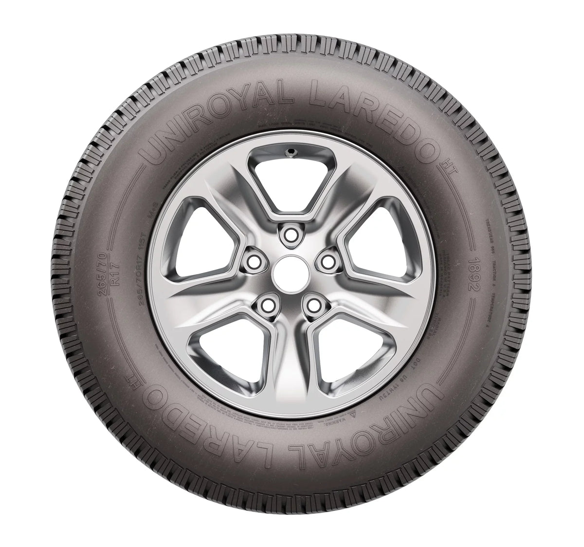Uniroyal Laredo HT All-Season 265/60R20/XL 115H Tire Fits: 2022 Toyota Tundra SR TRD Off-Road, 2023 Toyota Tundra 1794 Edition