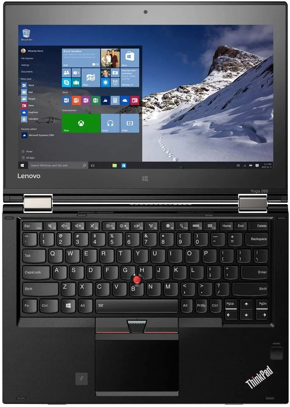 Pre-Owned Thinkpad Yoga 260 12.5" Notebook Core i5 2.30GHz 8GB 256GB SSD W10P Touch(Refurbished - Good)