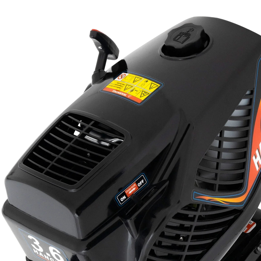 HANGKAI 2 Stroke 3.6 Outboard Motor Fishing Boat Engine Fluid Cooling CDI Outboard Boat Motor 90cm/35.4in