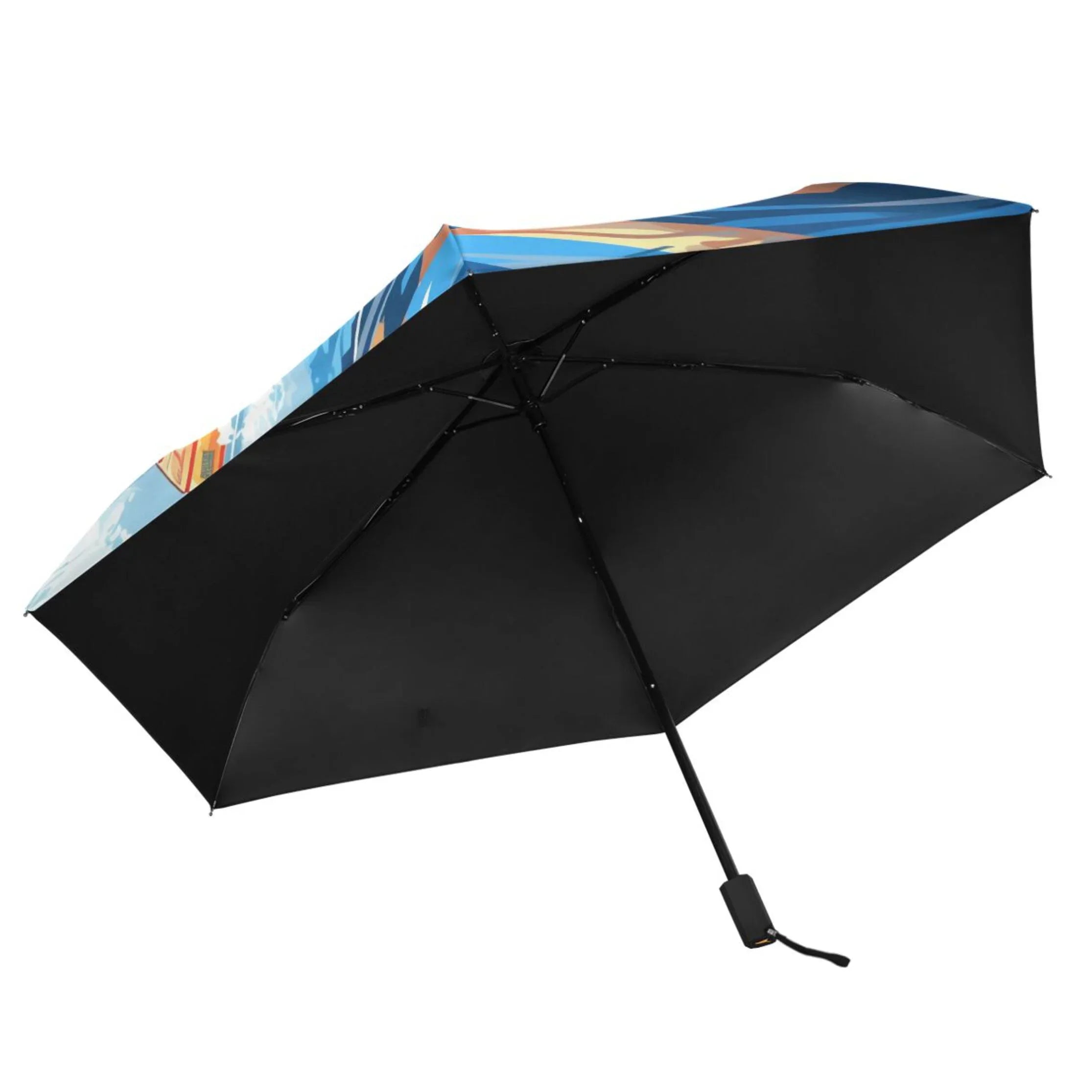 Boating Compact Folding Umbrella for Rain Windproof Travel Umbrella UPF 50+ Lightweight Packable Arc Size