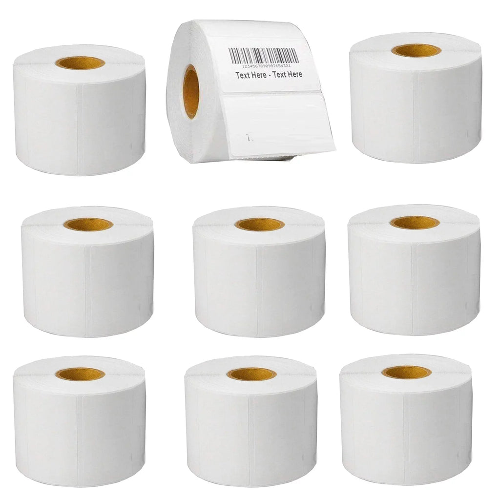 2.25"x1.25" Direct Thermal Labels (9000 Labels, 9 x 1000/Rolls) Compatible with Zebra Printer for UPC GTIN ASIN EAN Code, Shipping, Mailing Address
