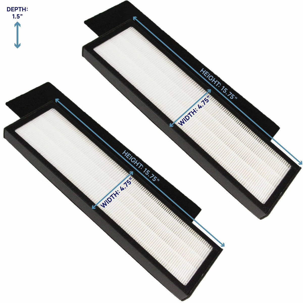 Filter Bros HEPA Filter B Replacement Compatible With GermGuardian FLT48252PK - AC4825, AC4870, AC4825DLX, Home Air Cleaner Guardian Purifiers with Technologies, AC4900CA, CDAP4500BCA, and CDAP4500WCA