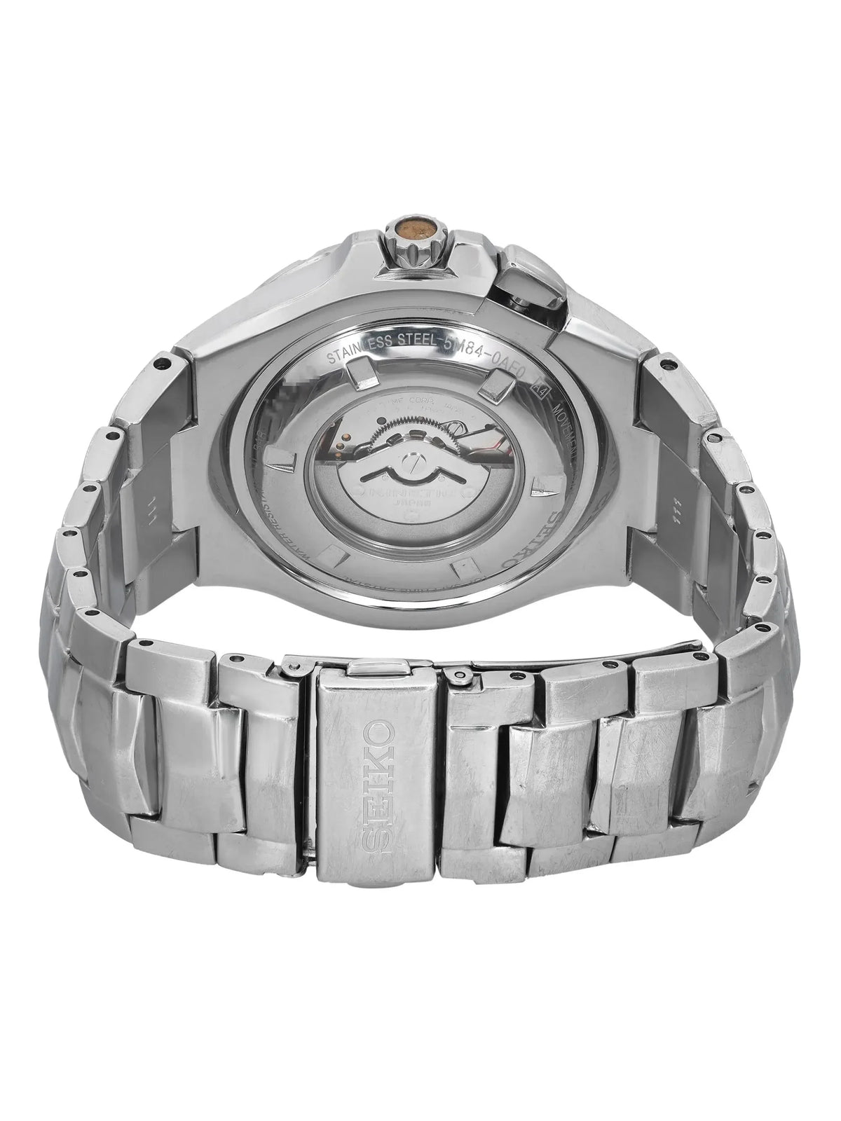 Pre-owned Seiko Coutura 43mm Date Day Steel Mens Watch SRN063 (Good)