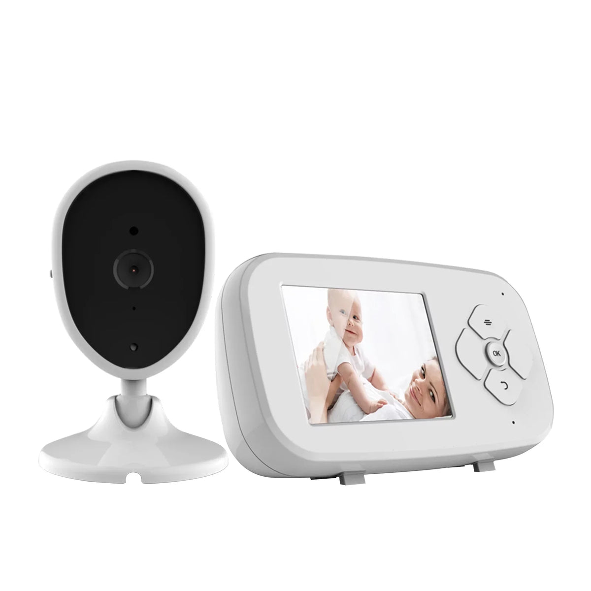 Arealer Wireless Monitor Video Monitor for Monitor with 2.8 Inch TFT LCD Display Room Detection IR Functions Built-in Lullabies