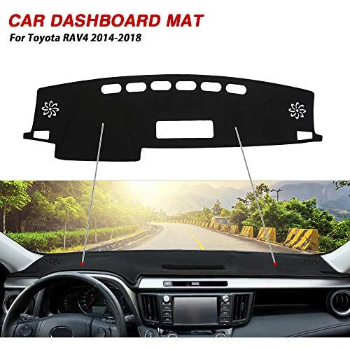 Cartist Suede Dash Mat for Toyota RAV4 2013-2018 Dash Cover Nonslip Dashboard Mat Protector Sunshade No Glare