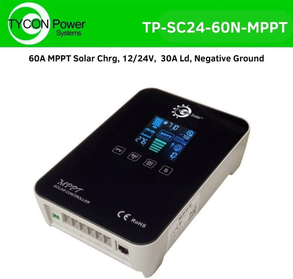 Tycon Systems TP-SC24-60N-MPPT 12-24V 30A MPPT Solar Charge Controller