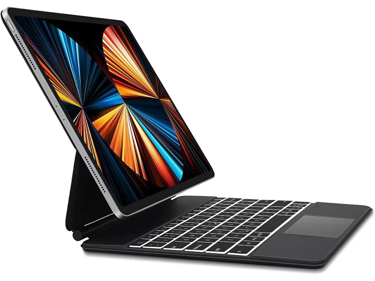 Magic Keyboard for iPad Pro 12.9 2022 6th Gen / 2021 5th Gen / 2020 4th Gen / 2018 3rd Gen - Backlit Trackpad Keyboard Magnetic Smart Stand Cover