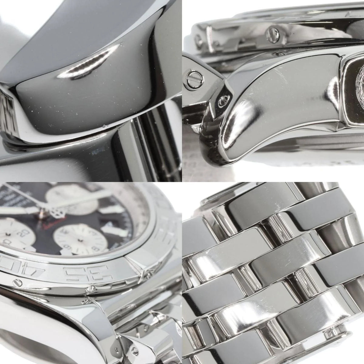 Pre-Owned Breitling AB0110 Chronomat 44 Watch Stainless Steel/SS Men's BREITLING (Good)