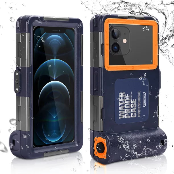 UrbanX Professional [15m/50ft] Swimming Diving Surfing Snorkeling Photo Video Liquid Protective Case Fluid Housing for P Smart Z And all Phones Up to 6.9 Inch LCD with Lanyard