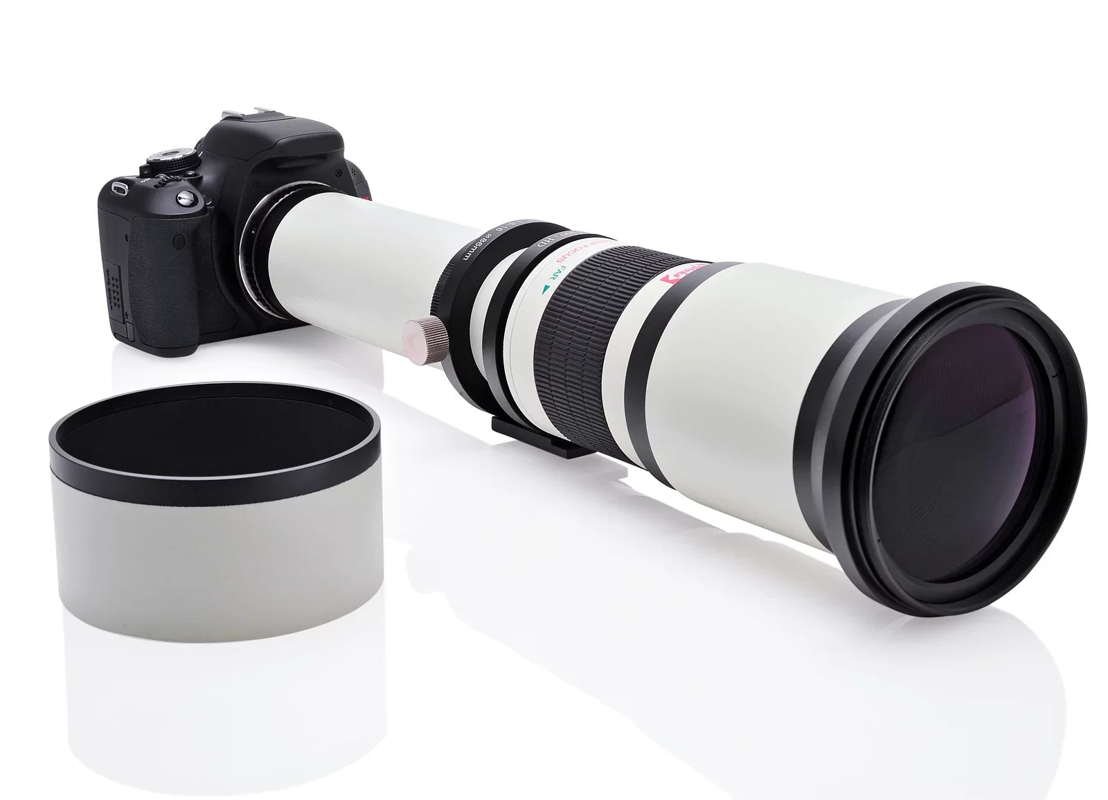 Opteka 650-1300mm (with 2x- 1300-2600mm) f/8 Manual Telephoto Lens + UV for Alpha A99 II, A99, A77, A68, A65, A58, A57, A55, A37, A35, A33, A900, A700, A580, A560, A550, A390 Digital SLR Cameras