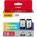 Orginal PG-275/CL-276 Value Pack Complete Set of Ink, Fully Compatible for PG-275XL and CL-276 XL