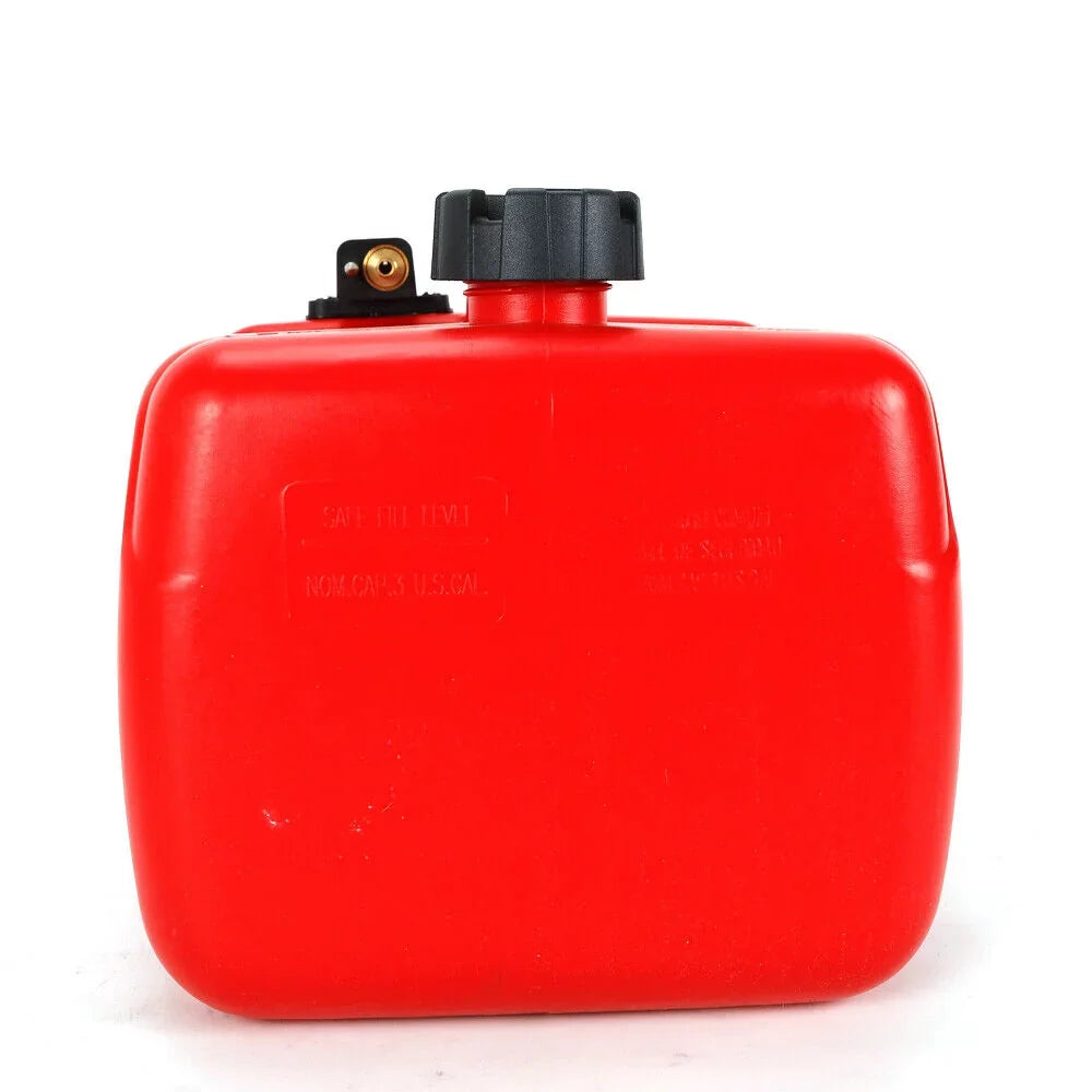 12L Plastic Oil Tank 3.2 Gallon Portable Outboard Boat Marine Fuel Gas Tank（no Tubing and Connector）