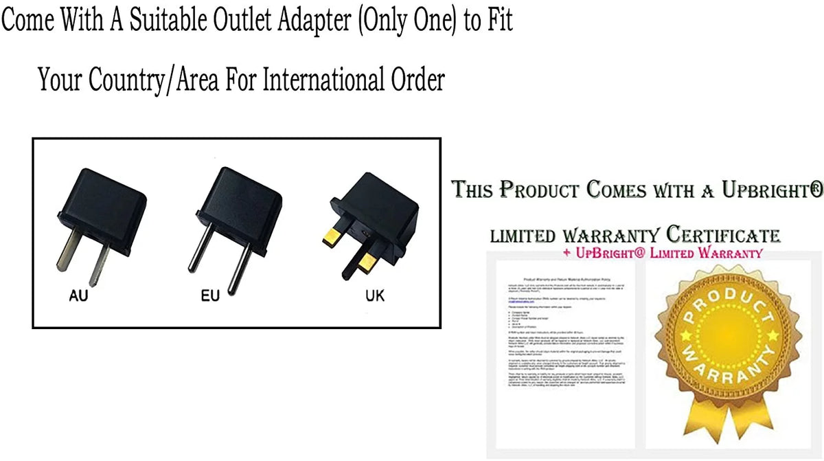 UPBRIGHT NEW Global AC / DC Adapter For Vostro 14 3000 3458 14-3458 VOS3458-3625 VOS3458-4250 VOS3458-3750 14" LED Notebook Notebook PC Power Supply Cord Charger