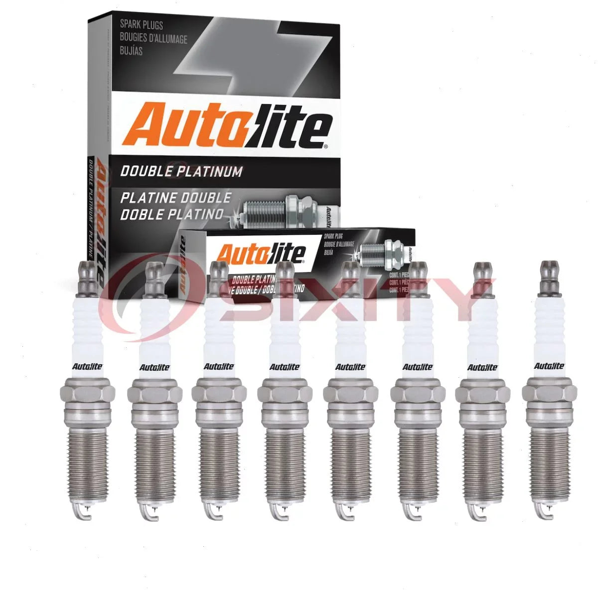 8 pc Autolite APP5863 Double Platinum Spark Plugs for 41-125 88901025 SP512A Ignition Wire Secondary Fits select: 2012-2018 FORD FOCUS, 2012-2021 FORD EXPLORER