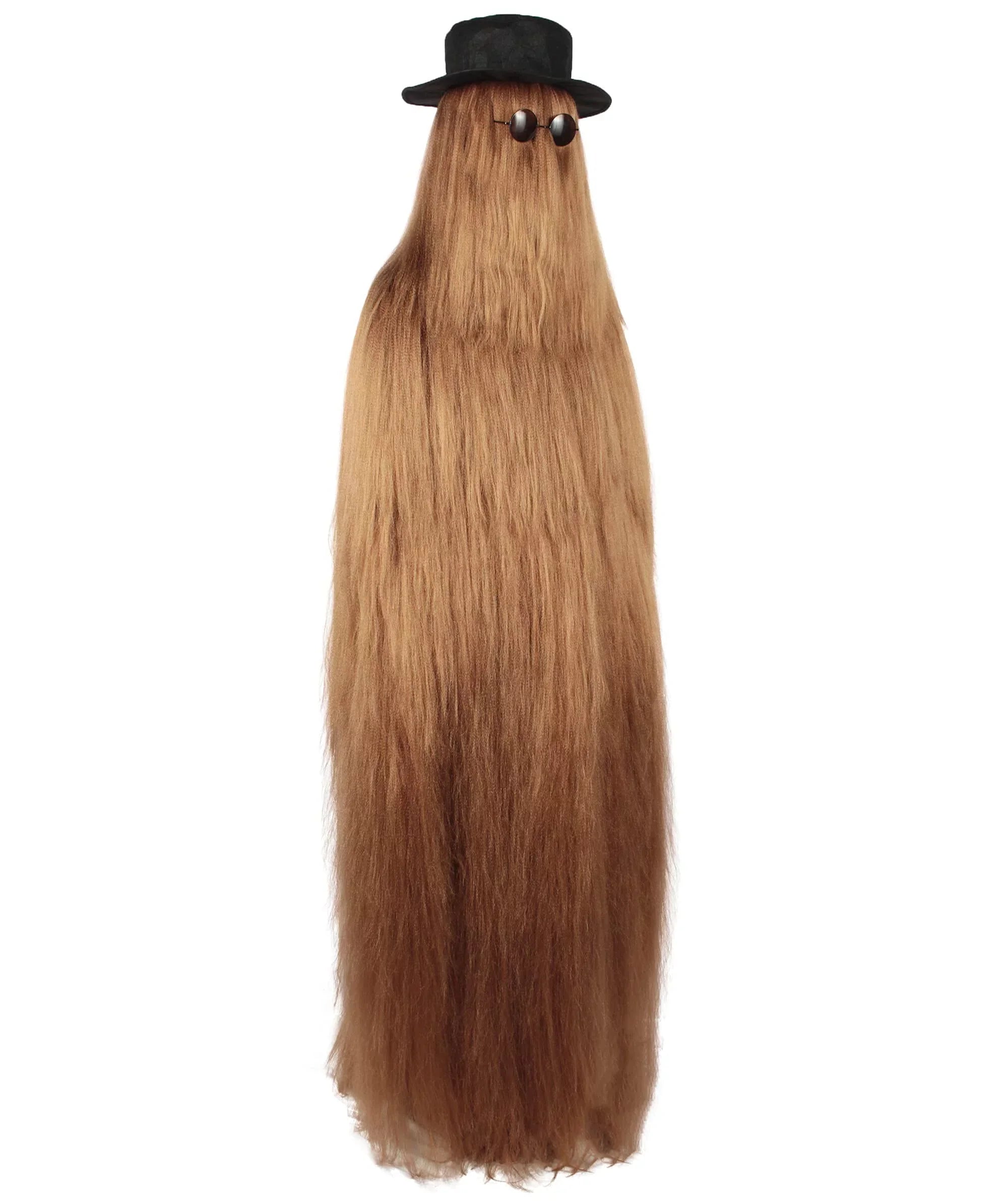 HPO Adult Unisex Cousin Itt Addams Family Dapper Creature Monster Halloween Costume, Synthetic Fiber, Brown