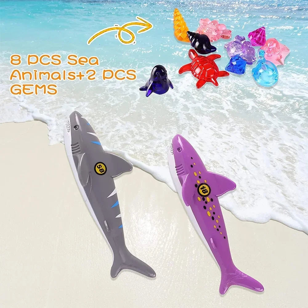 Playoza Summer Pool Diving Swimming Toys for Kids,Fun Swim Games Set, Fluid Dive Gifts with Storage Bag,20 Pack Swimming Pool Toys Swim Learning & Diving Skill Development for Boys Girls